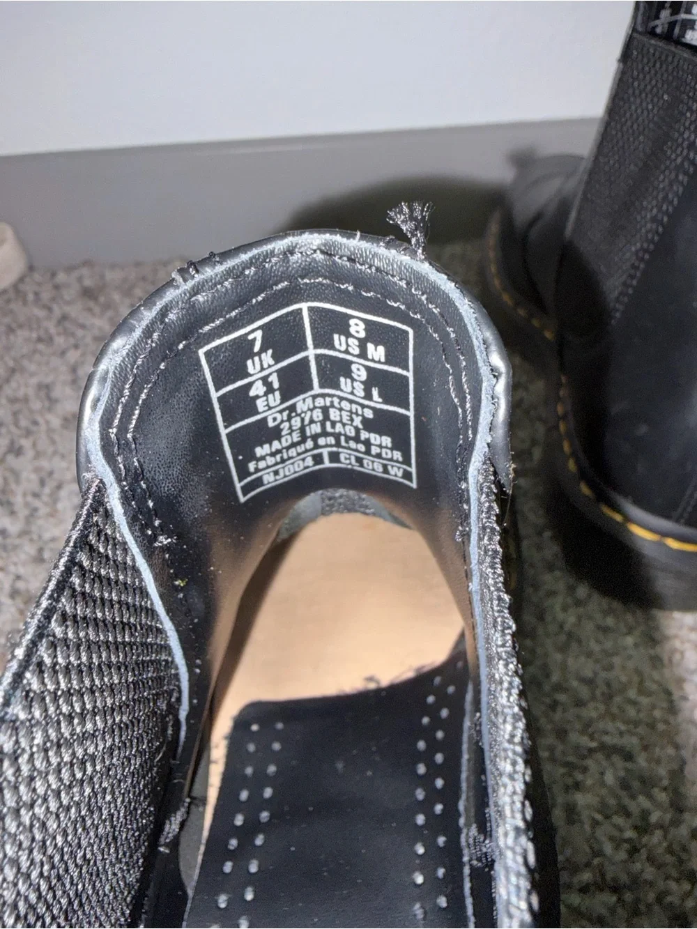 Dr. Martens Black Chukka Boots with Yellow Stitching